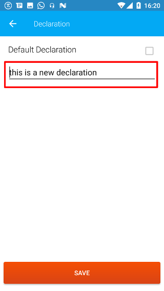 New Declaration