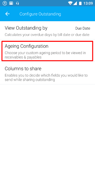 Ageing Configuration