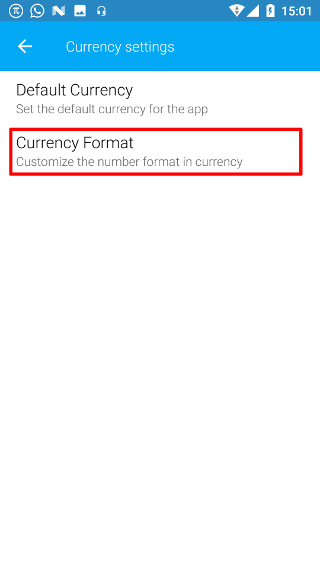 Currency Format