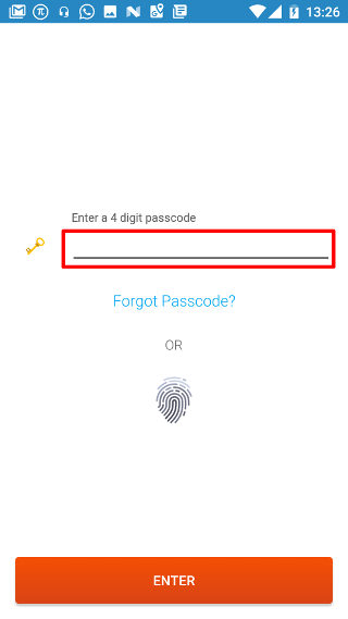 Enter Passcode