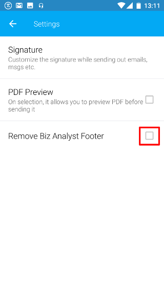 Remove Footer